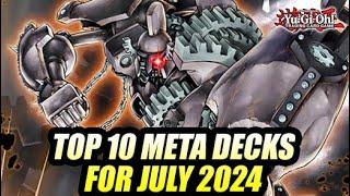 Top 10 Yu-Gi-Oh! Metagame Decks For Early August 2024