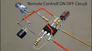 How to make a Remote controlled ON OFF circuit using BJT transistor bc547