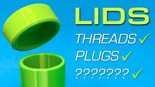 Types of Lids | Design for Mass Production 3D Printing