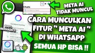  Meta Ai WhatsApp Muncul | CARA MEMUNCULKAN META AI DI WHATSAPP MENGAKTIFKAN FITUR META AI DI WA