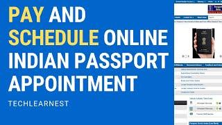 Pay and Schedule Online Appointment for Indian Passport via Passport Seva Application