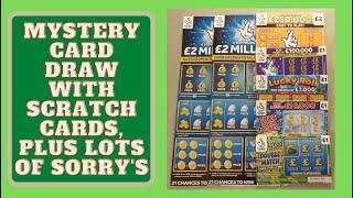 Mystery scratch card draw and cards revealed. Good luck to everyone in the competition 