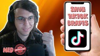 How To Save Tiktok Drafts To Camera Roll On IPHONE