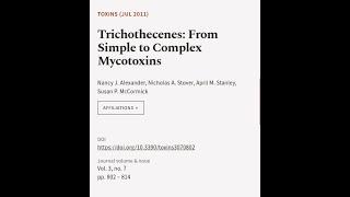 Trichothecenes: From Simple to Complex Mycotoxins | RTCL.TV