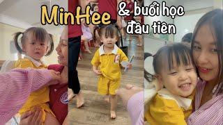 MinHee và buổi học đầu tiên ở trường mới | Em bé nói tiếng Anh MinHee | growwithminhee