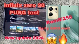 Infinix zero 30 PUBG test new update 2024 gaming zone 357k