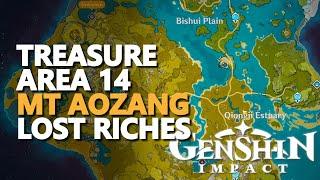 Treasure Area 14 Clues Locations Lost Riches Genshin Impact Mt Aozang