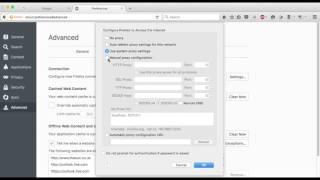 How to change proxy settings in Firefox