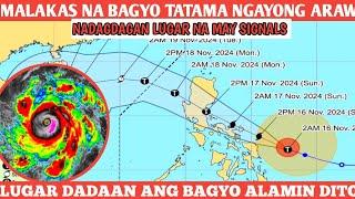 (SUPER) BAGYONG PEPITO(#manyi) MALAPIT SA KALUPAAN️BICOL REGION️FORECAST TRACK Nov. 16, 2024