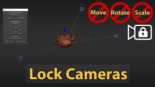 Lock All Cameras in 3dsMax Scene