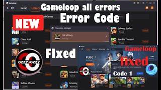 Gameloop Error Code 1 Fixed.. 100% working. COD mobile or PUBG*NEW*