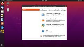 Install VMWare Workstation 16 Player in Ubuntu 20.04