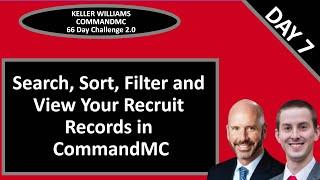 KW CommandMC 66 Day Challenge 2.0 Day 7 - Searching, Sorting and Filtering Recruits in CommandMC