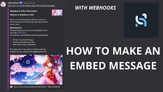 How to make embed messages on discord | 2023