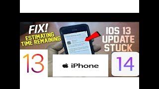 how to fix iOS 13 estimating time remaining stuck issue