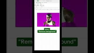 Removing Background in Excel! #exceltrick2024 #newexcel #exceltips #shorts #viralvideo