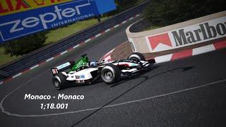 F1 2004 Monaco | 1:18.001 | Minardi | Assetto Corsa | Hotlap |