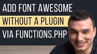 How To Add Font Awesome Icons To WordPress Without A Plugin | Font Awesome 5 Tutorial