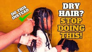 The REAL reason your little ones natural hair is DRY AND how to FIX IT!