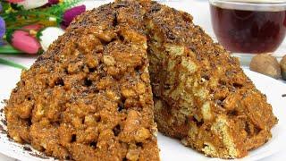 Anthill Cake from Cookies  Very tasty, simple and quick  Cake without baking | Subtitles