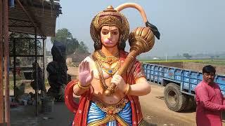 cement se bani hui Shir Hanuman ji ki shundar Murti