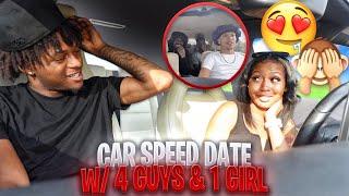 CAR SPEED DATE! *4 GUYS COMPETE FOR 1 GIRL
