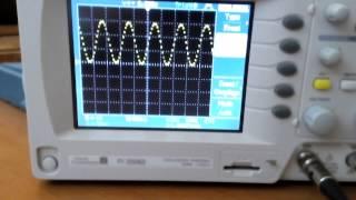 Sine wave generator using STM32F072BDiscovery