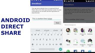 Android Direct Share Mashallow