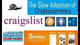 The Slow Adoption of Cryptocurrency Bitcoin BTC - Ethereum ETH - Ripple XRP