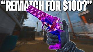 I Played a 1v1 Gunfight Wager For $100