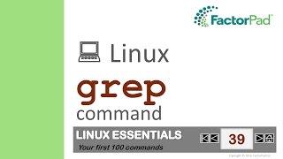 Linux grep command summary with examples