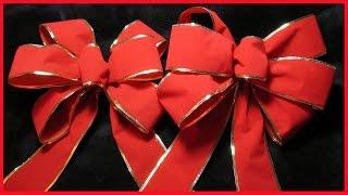 How to make a decorative Christmas Bow No.1 - with subtitles