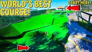 The BEST Mini Golf Course Ever! - INSANE Hole In Ones!