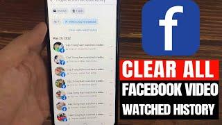 How To Clear All Watched Videos History On Facebook Easy 2022