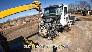 RON GOING OLD SCHOOL SLING TOWING A MAJOR CRASH!!!