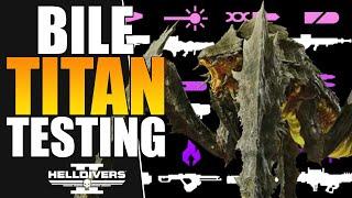 Can Every Support Weapon Kill Bile Titans? - Helldivers 2 Tips & Guide