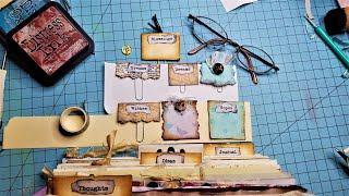 How to Make REMOVABLE PAGE TABS for JUNK JOURNALS! Playing with Paper Clips!  The Paper Outpost! :)