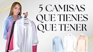 5 CAMISAS CAMISAS ELEGANTES Y BÁSICAS DE VESTIDOR