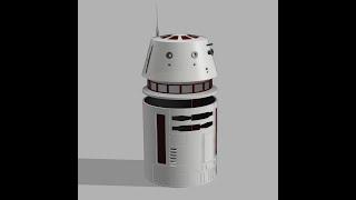 Fusion 360 - Project sketch to curved surface - Modelling R2D2 - R5D4