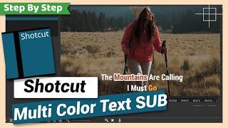 Changing Text Color in Subtitles or Captions | Shotcut Tutorial