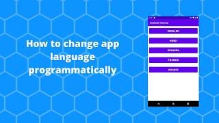 How to change app language programmatically?