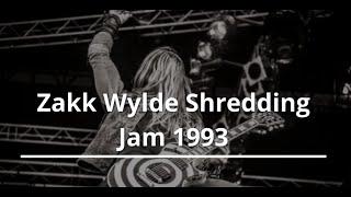 Zakk Wylde Shredding Jam ! 1993