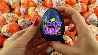 NEW! Blue Kinder Joy opening ASMR  | A lot of Kinder Surprise egg toys - 26