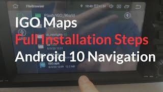 Igo Maps Full Installation Steps on Android 10 navigation