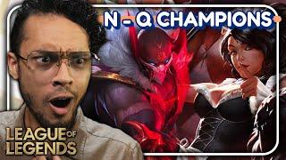 Anime Fan Reacts to League of Legends Champions Starting With N - Q