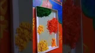 A tissue paper wallmat . #craft # viral video#handmade #diy #shorts