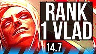 VLADIMIR vs AHRI (MID) | Rank 1 Vlad, 16/1/2, Quadra, Legendary, 300+ games | TR Challenger | 14.7