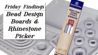 Bead Design Boards for Jewelry & Beading AND Rhinestone Picker Tool Review-Friday Findings