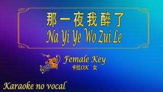 那一夜我醉了 【卡拉OK (女)】《KTV KARAOKE》 - Na Yi Ye Wo Zui Le  (Female)