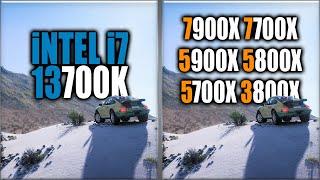 13700K vs 7900X vs 7700X vs 5900X vs 5800X vs 5700X vs 3800X Benchmarks | 15 Tests